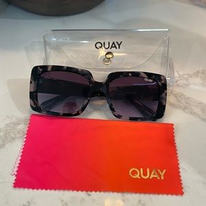 These are a larger sunglasses. With hints of gold.